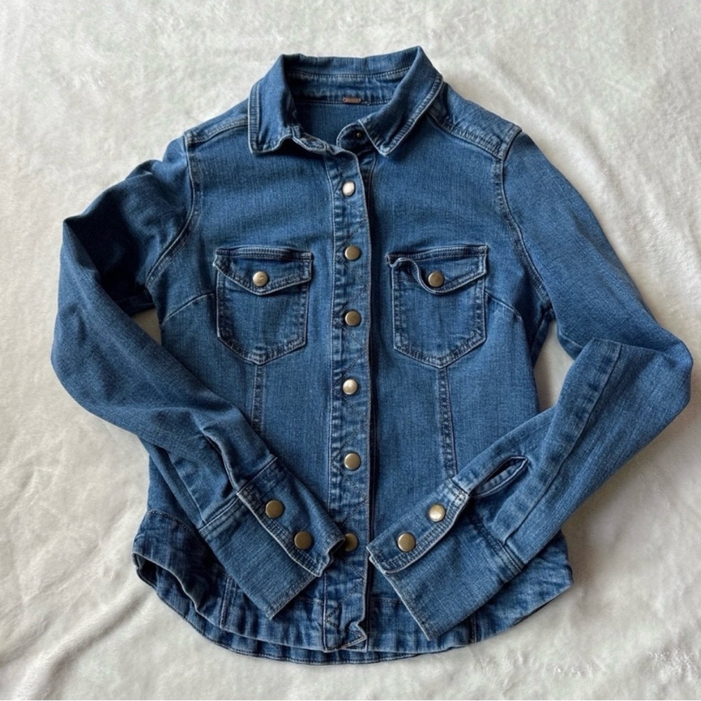 Free People Blue Jean Jacket
